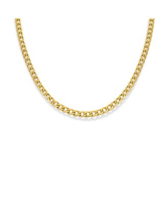 Heavy Duty Biker Necklace Gold Tone Stainless Steel Curb Chain 8mm
