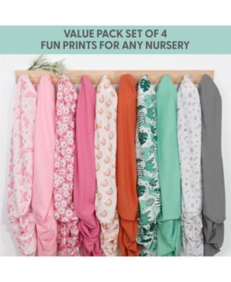 Ocean Girl Microfiber 4 Pack Crib Sheets