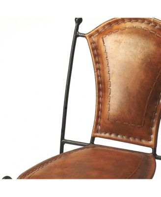 Modern Faux Leather Upholstered Side Chair for Home or Workspace