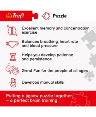 Red 500 Piece Panorama Puzzle - Lofoten Archipelago, Norway / Fotolia