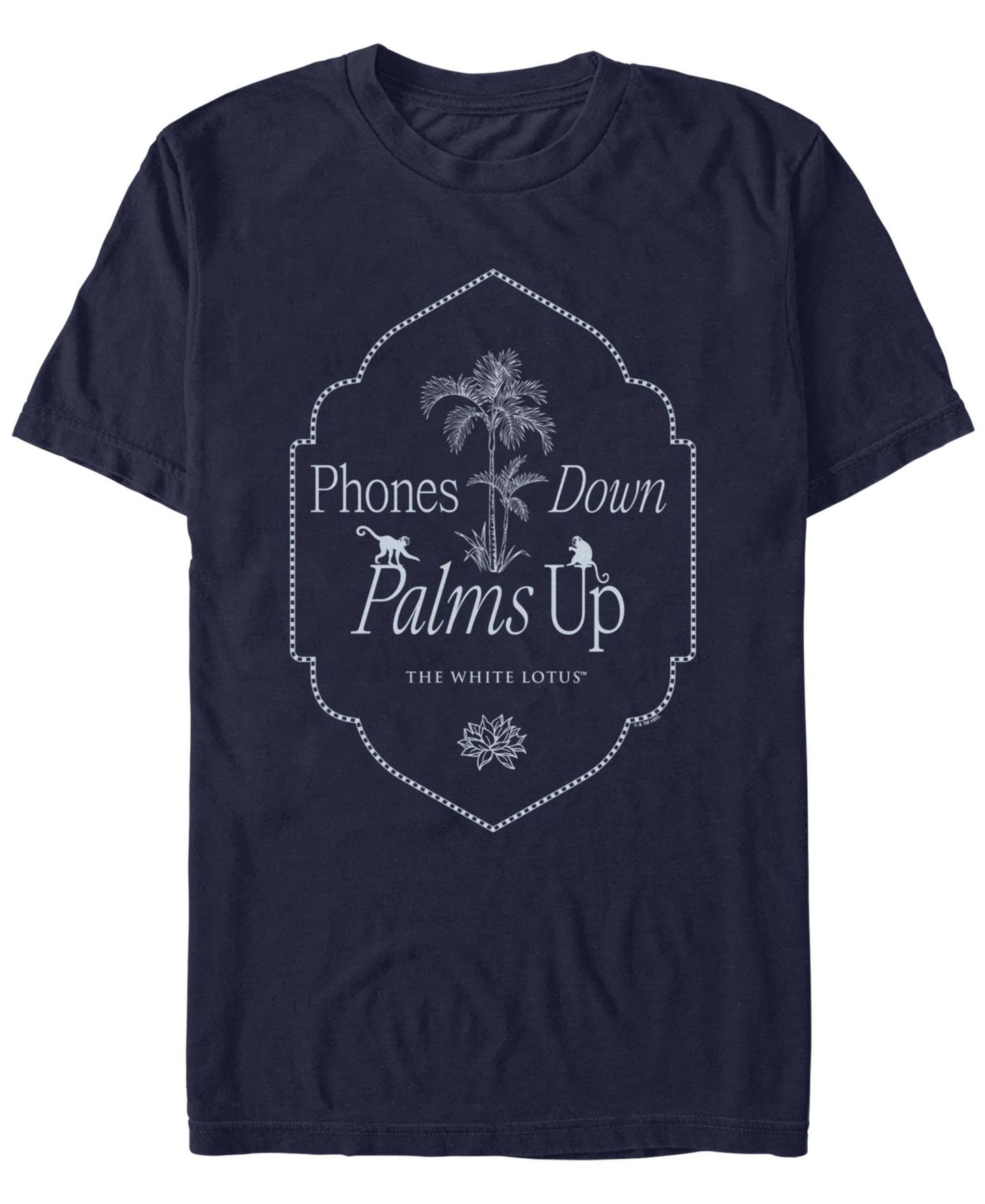 Мужская футболка Fifth Sun Phones Down Palms Up Short Sleeve, цвет: Тёмно-синий — фото 1