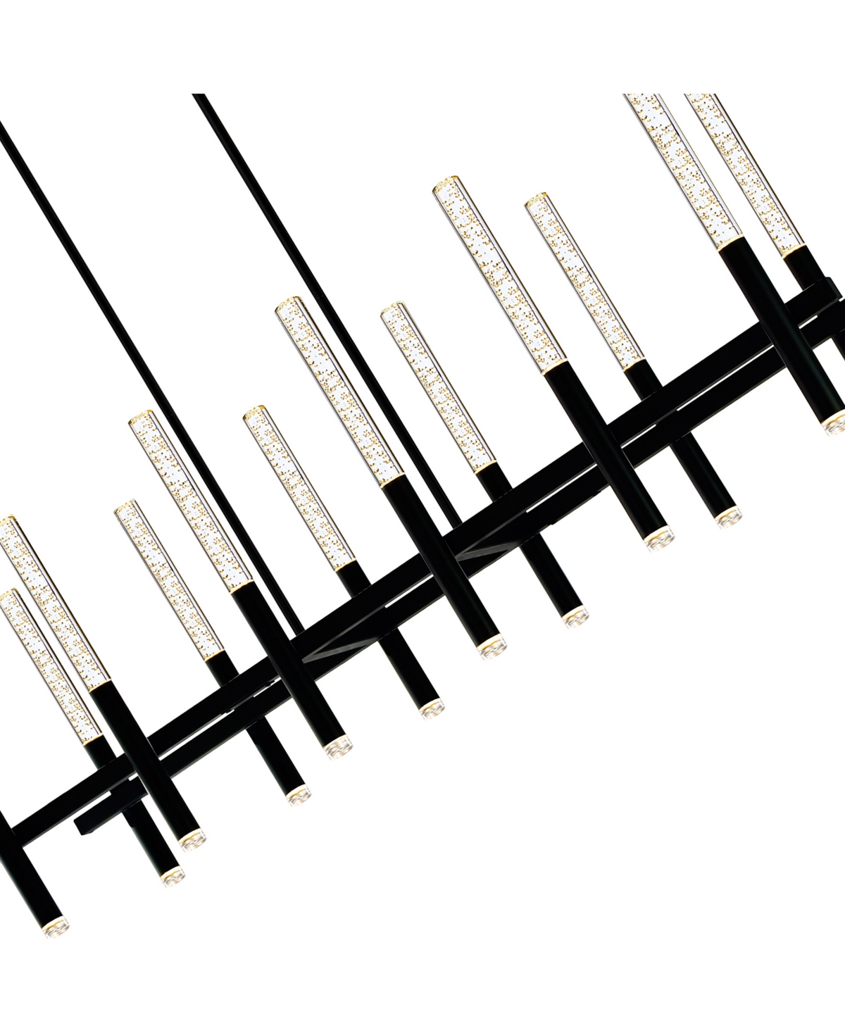 Cwi Lighting 48" Metal Dragonswatch Integrated Led Island Pool Table Light In Black