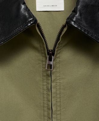 Women's Contrast Collar Cotton Jacket