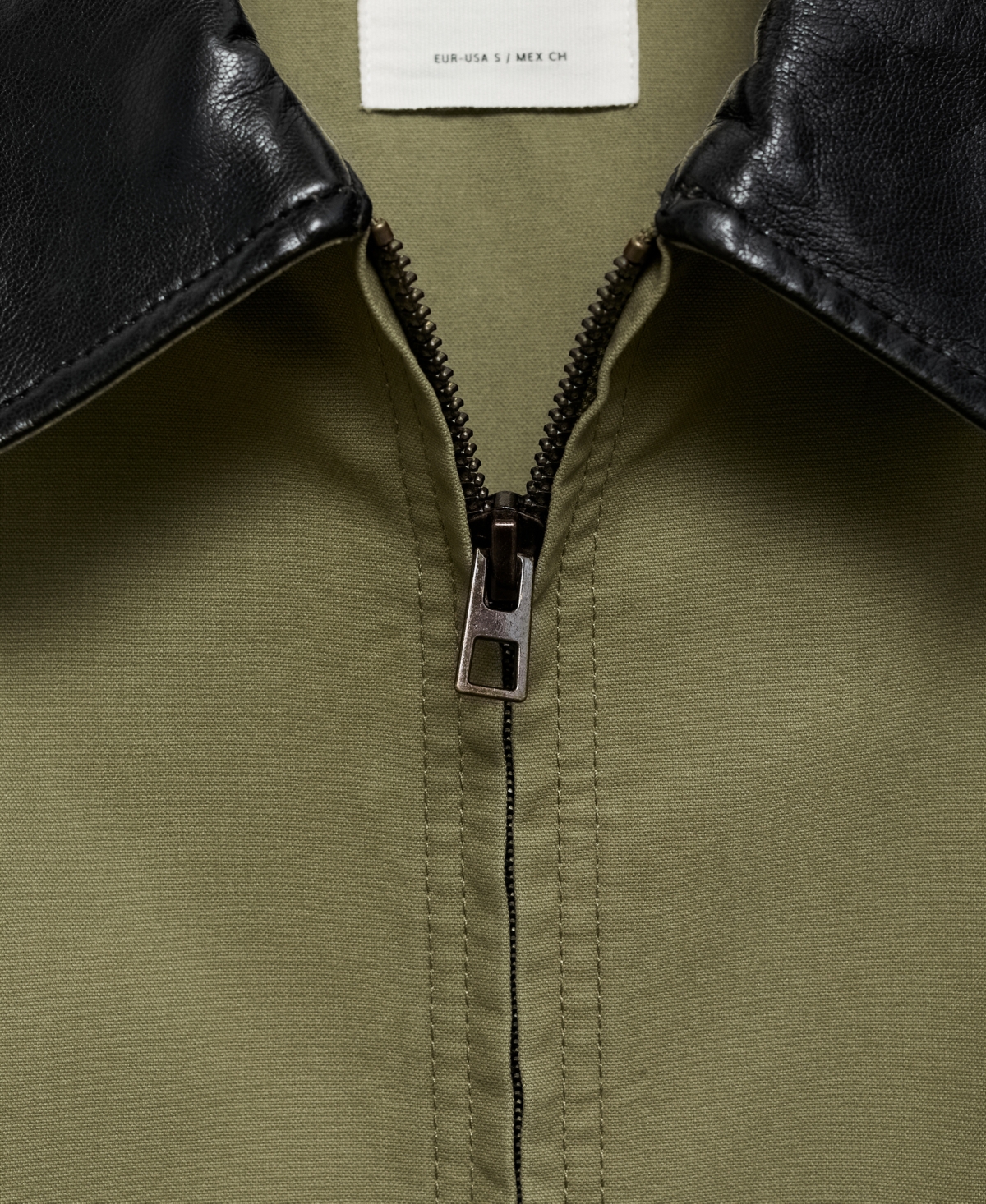 Mango Women's Contrast Collar Cotton Jacket