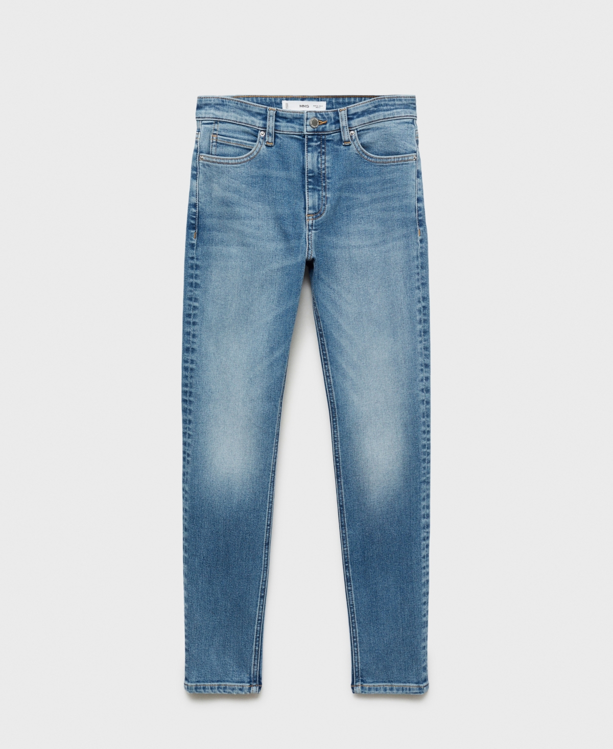 Mango Oversize Denim Jacket In Medium Blue