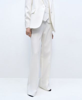 Women's Low-Rise Straight Suit Pants