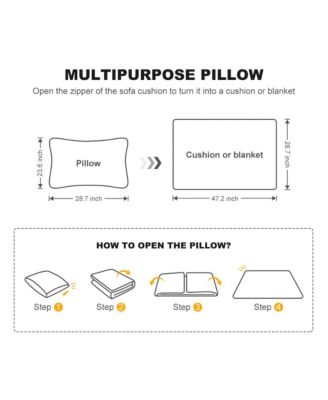 70.9" 1 Count Velvet Convertible Sofa Bed with Blanket and Pillows