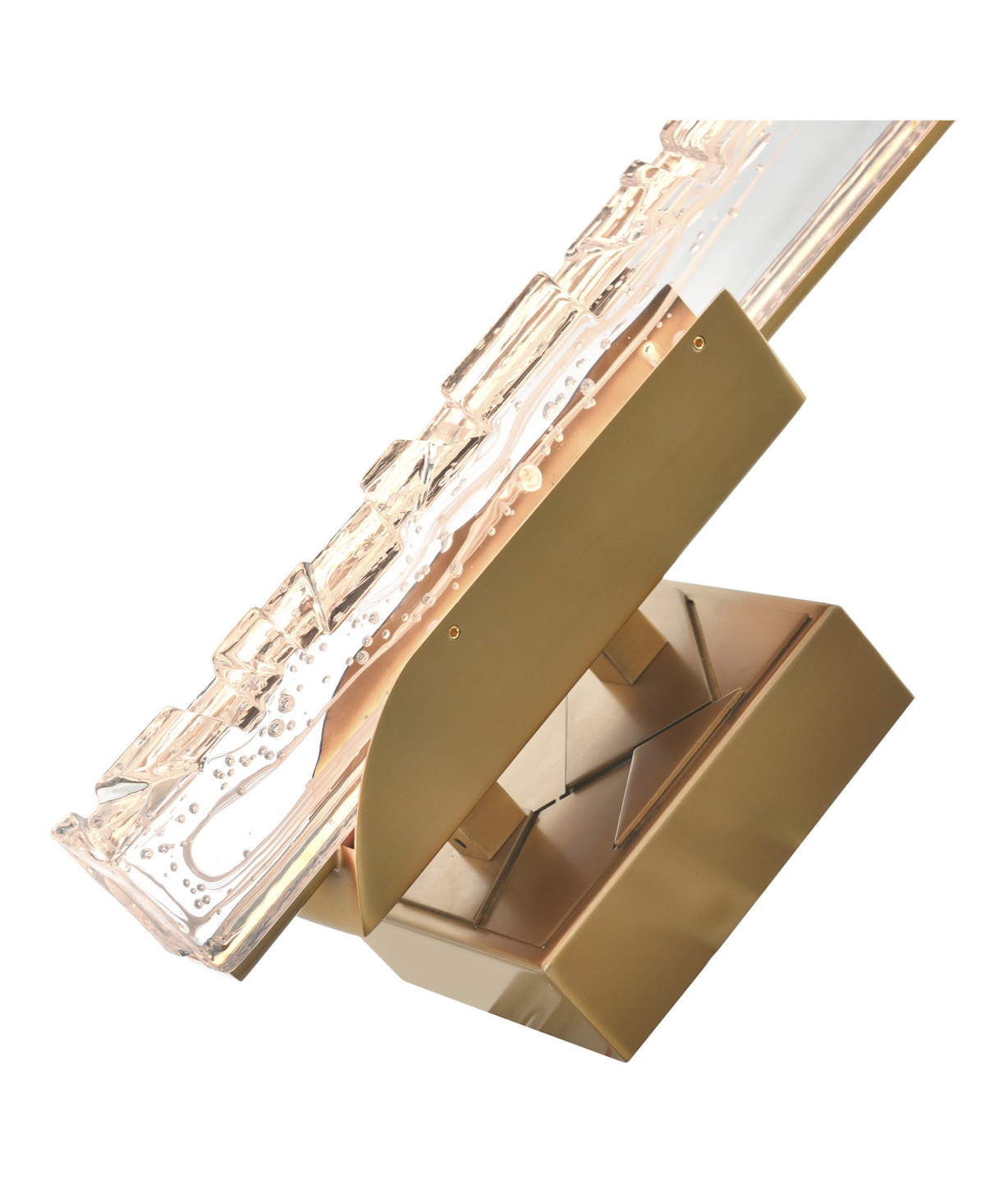 Shop Cwi Lighting 16" Metal Valira Integrated Led Wall Light In Brass