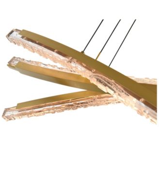 21" Metal Saber Integrated LED Chandelier