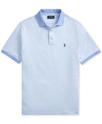 Men's Classic Houndstooth Jersey Polo Shirt