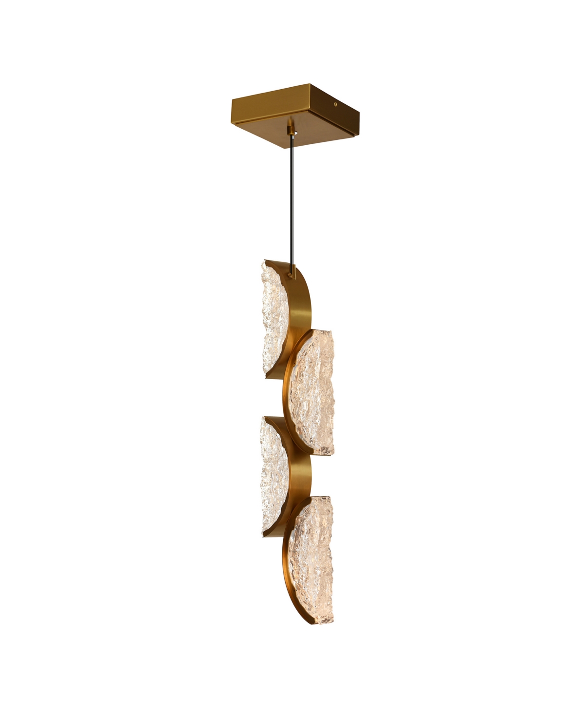 Shop Cwi Lighting 30" Metal Moon Integrated Led Mini Pendant