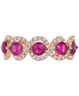 Passion Ruby™ (1-1/4 ct. t.w.) & Nude Diamond™ (1/2 ct. t.w.) Ring in 14k Rose Gold
