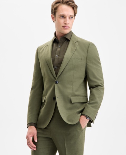 Мужские HUGO by Hugo Boss Men's Modern-Fit Solid Suit Jacket