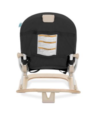 Koko Portable Infant Bouncer in Black White