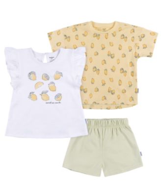 Gerber Baby Girls Coordinating Shirts and Short Set - Lemons 26$