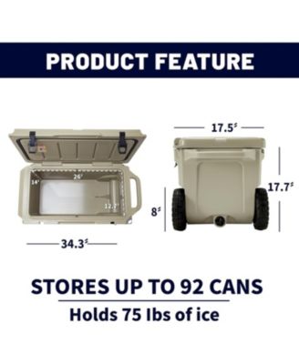75 Quart Rotomolded Cooler, Built to Stand up to The Rigors of The Journey