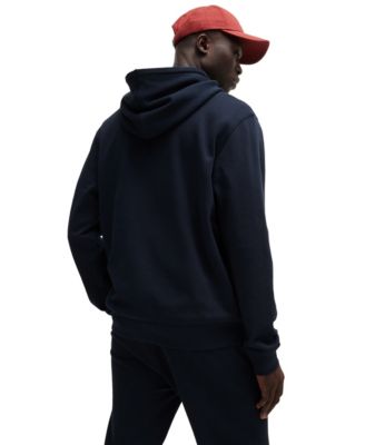 Men's Regular-Fit Cotton Terry Logo Patch Hoodie