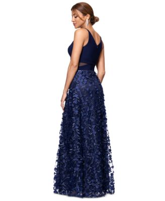 Flower-Skirt Gown