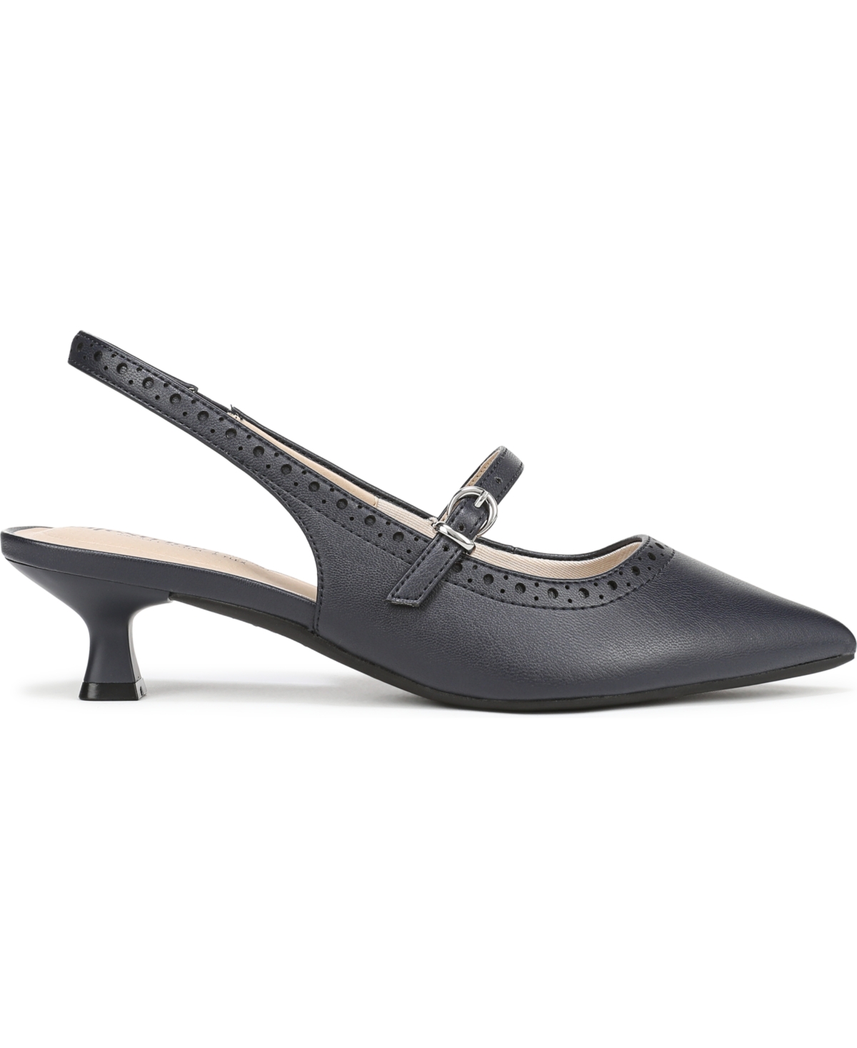 LIFESTRIDE WOMEN'S MARILYN POINTED TOE KITTEN HEEL SLINGBACK PUMPS 