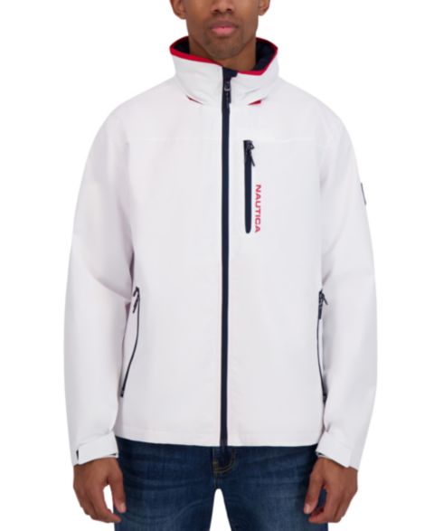 Мужская куртка Nautica Hooded Sailing, цвет: Яркий белый