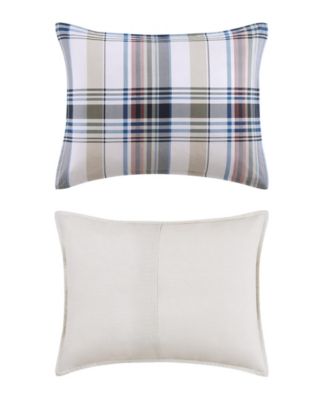 Waterbury Plaid Cotton 3-Pc. Comforter Set, Full/Queen