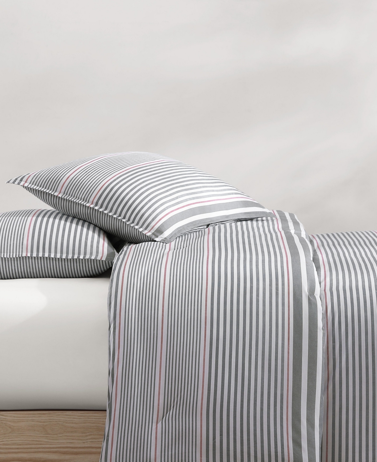 Tommy Hilfiger Danbury Stripe Cotton 3-Pc. Duvet Cover Set