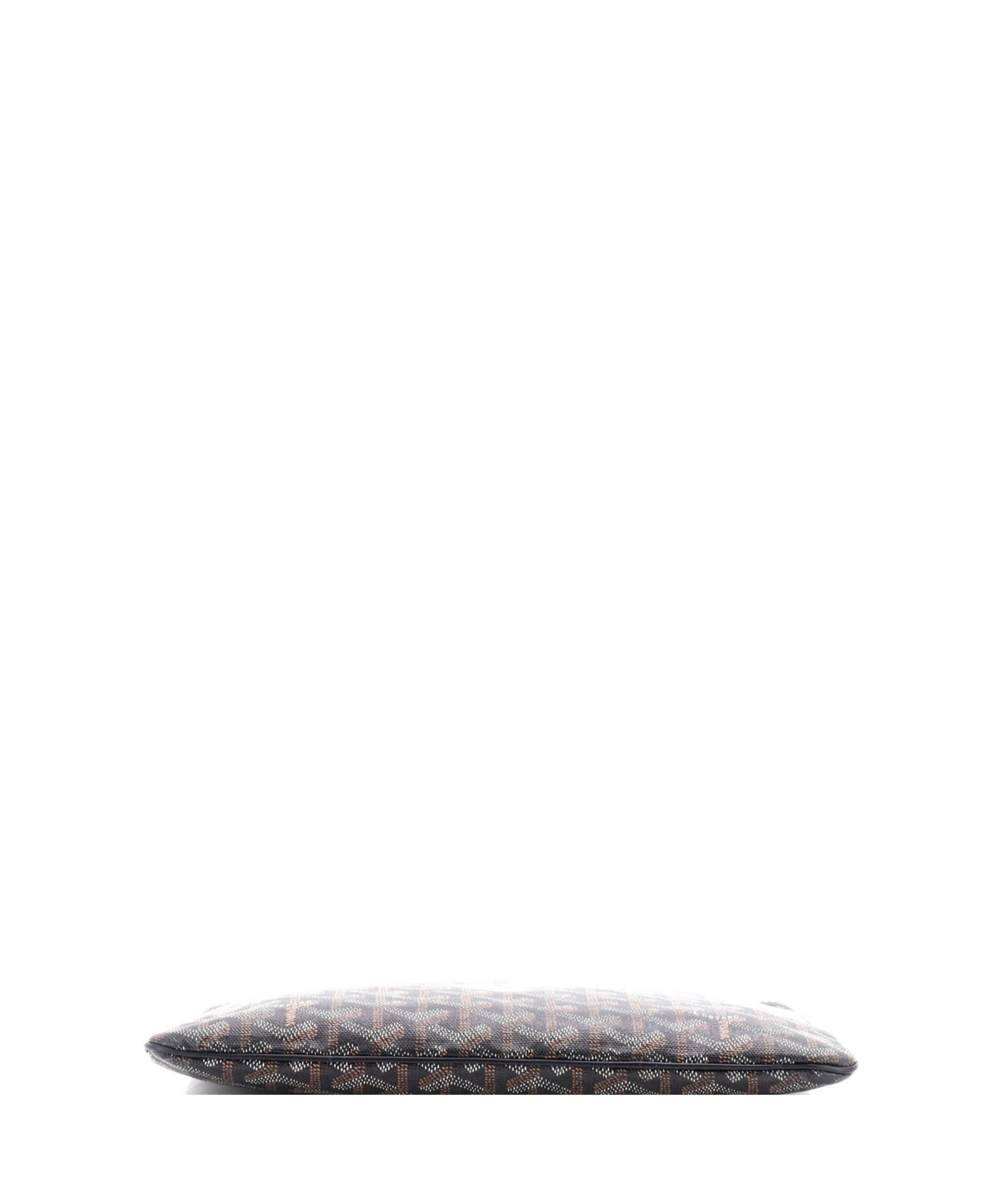 Pre-Owned Goyard Mm Senat Zip Pouch Coated Canvas
