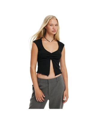 COTTON ON Women's Chelsea Open Front Top - Macy's