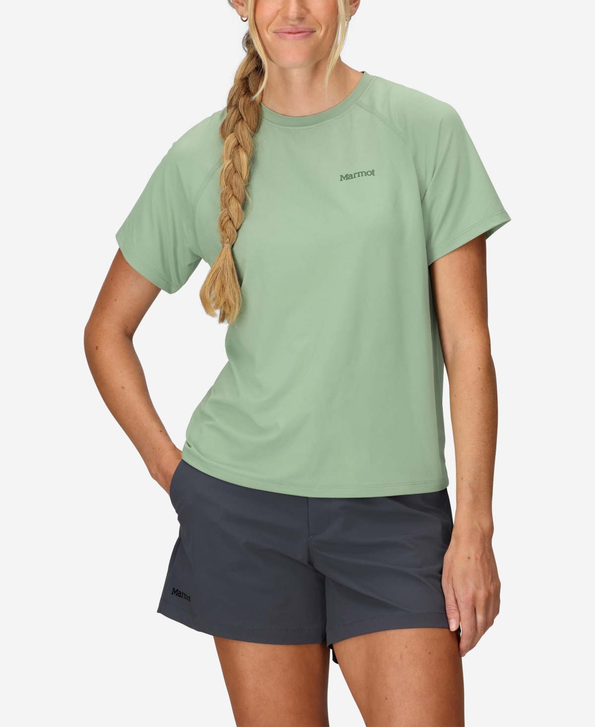 Women's Windridge Short Sleeve Crewneck Shirt - Agate Gree