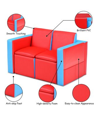 Multi-functional Kids Sofa Table Chair Set