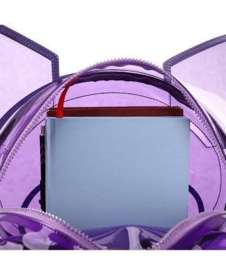 Character Head Adult Clear Purple PVC 12" Mini Backpack