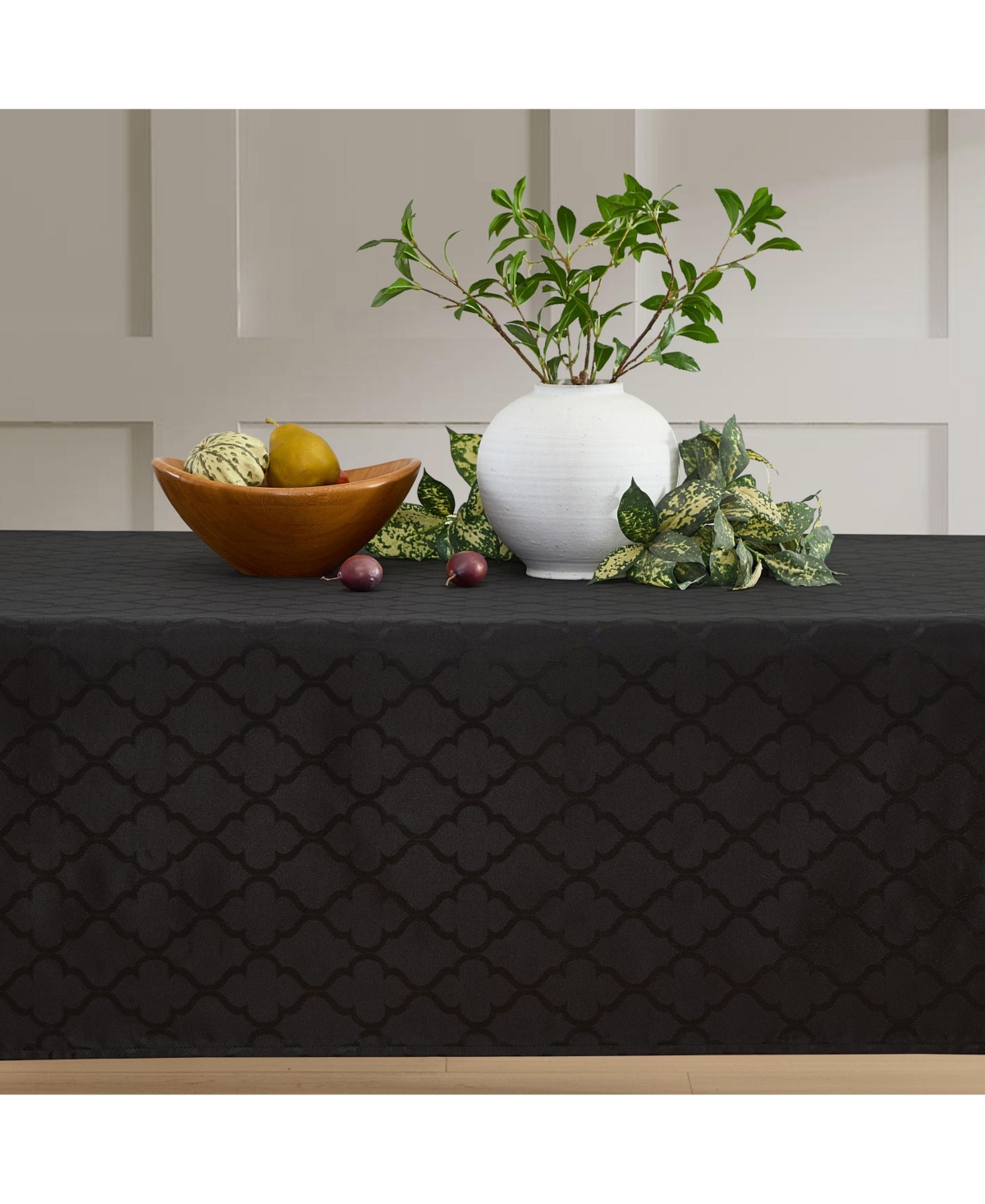 Modena Fabric Tablecloth, Jacquard Fabric Table Cloth for Rectangle Table, Advanced Water Resistance, Fade, Wrinkle, and Stain Resistant Table