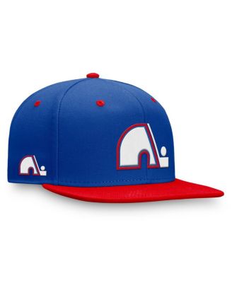Fanatics - Men's Blue/Red Quebec Nordiques Heritage Retro Fitted Hat