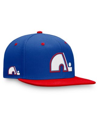 Fanatics Men's Blue/Red Quebec Nordiques Heritage Retro Fitted Hat - Macy's
