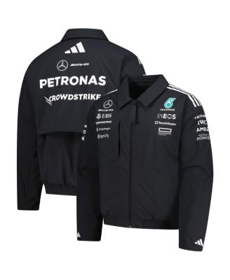 adidas - Men's Black Mercedes-AMG Petronas F1 Team Team Wear Loose Full-Zip Jacket