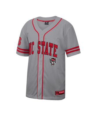 Men's Gray NC State Wolfpack Free Spirited Baseball Jersey