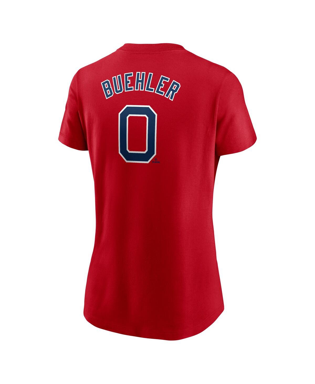 Nike Women's Walker Buehler Red Boston Red Sox Fuse Name Number T-shirt In Red