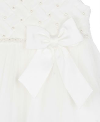 Baby Girls Tiered Pearl Sleeveless Dress