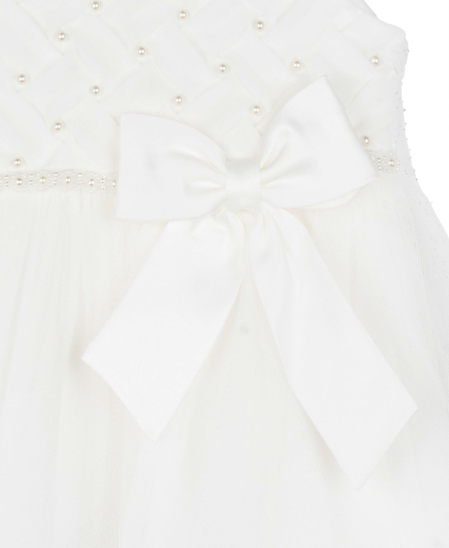 Платье Rare Editions Tiered Pearl Sleeveless Dress для девочек-малышей — фото 4