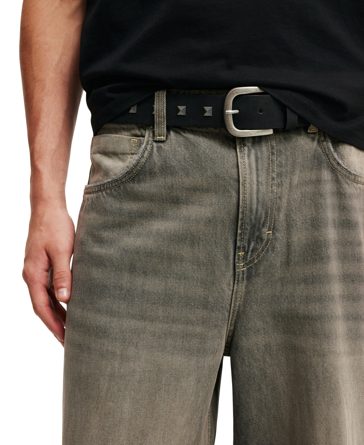COTTON ON MEN'S STUD BELT 