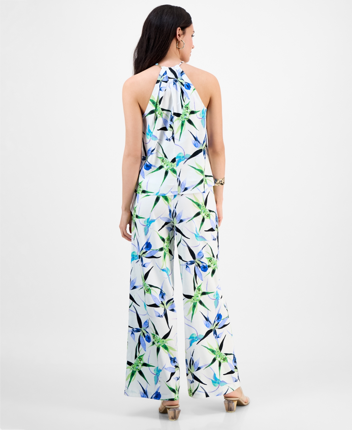 Inc International Concepts Petite Printed Sleeveless Top, Exclusively At Macy's