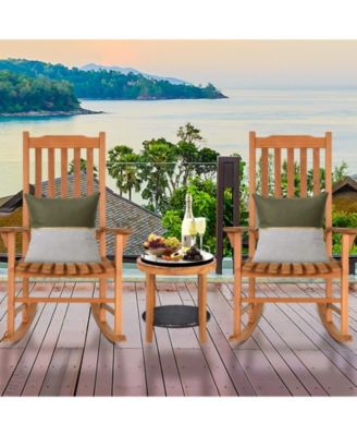 Outdoor Rocking Chair Single Rocker for Patio Deck
