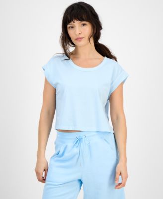 ID Ideology - Women's Cotton Solid-Color Washed Sleeveless Top