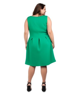 Plus Size Sleeveless Dress with Pockets