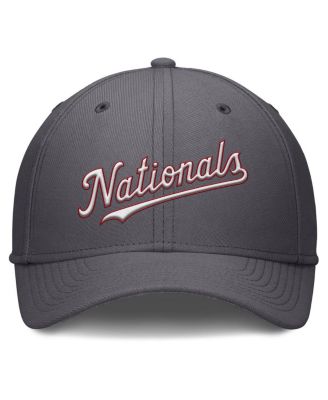 Men's Gray Washington Nationals Swoosh Performance Flex Hat
