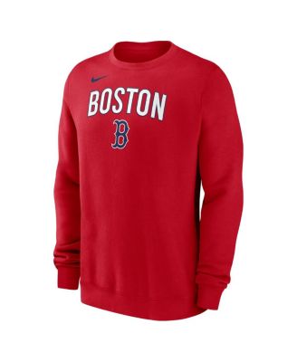 Men's Red Boston Red Sox Pullover Sweatshirt