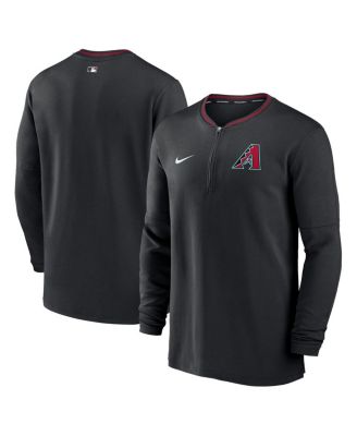 Nike - Men's Black Arizona Diamondbacks Authentic Collection Performance Half-Zip Top