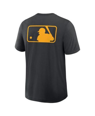 Men's Black Pittsburgh Pirates Authentic Collection Early Work Tri-Blend Performance T-Shirt