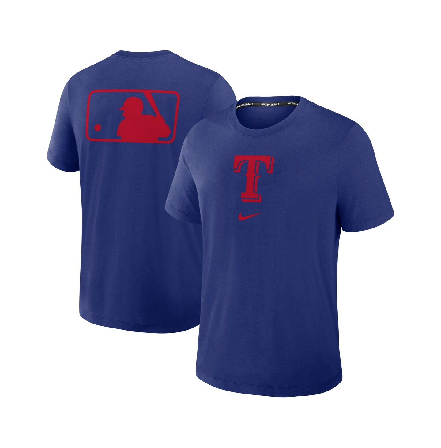 Мужская футболка Nike Royal Texas Rangers Authentic Collection Early Work Tri-Blend Performance — фото 1