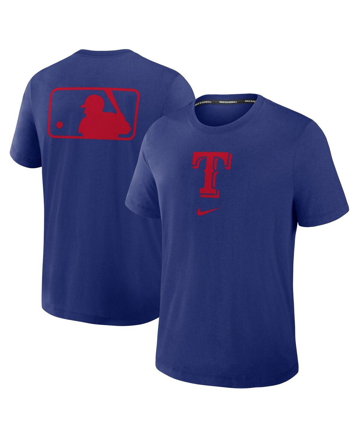 Nike Men's Royal Texas Rangers Authentic Collection Early Work Tri-blend Performance T-shirt In Royal